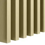 LAMEO Decorative 3D wall wood slat, MDF, for wall or partition walls (28x37mm) (gold metallic) 