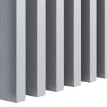 LAMEO Decorative 3D wall wood slat, MDF, for wall or partition walls (28x37mm) (silver metallic) 