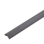 L corner profile for WPC facade, 50x50x2900mm, dark gray