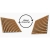 LAMEO Decorative wooden acoustic wall panel, natural oak, 60x60cm