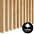 LAMEO 3D decorative wood wall slat, MDF (oak veneer) 16x28mm