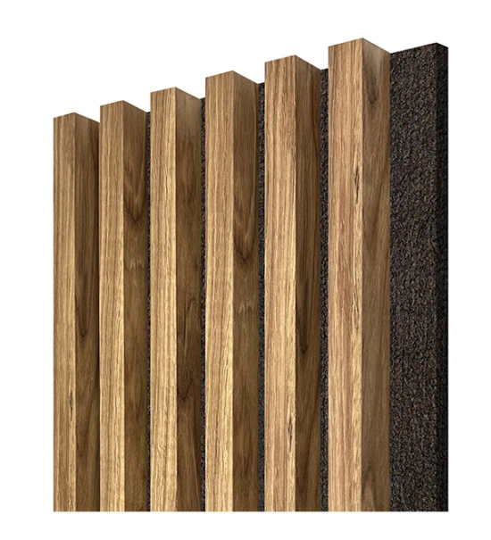 Acoustic panel with 6 slats, CATANIA oak, 28x275 cm (0.77 m²)